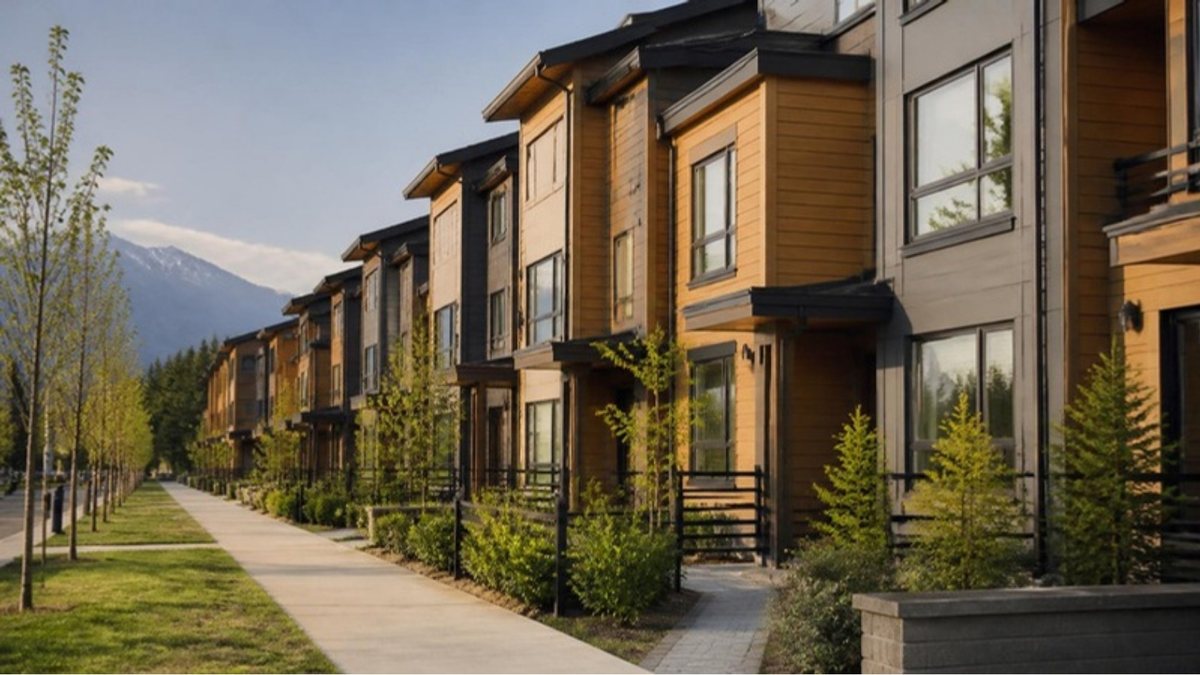 New townhouse complex in Surrey, British Columbia
